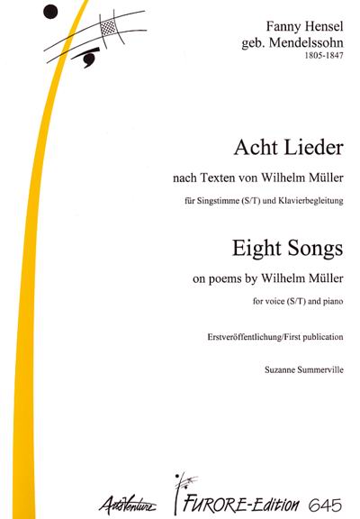 8 Lieder nach Texten von Wilhelm Müller / 8 Songs on Poems by Wilhelm Müller, Partitur - hier klicken 8 Lieder nach Texten von Wilhelm Müller / 8 Songs on Poems by Wilhelm Müller, Partitur - hier klicken