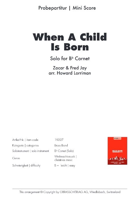 When a Child is Born - hier klicken