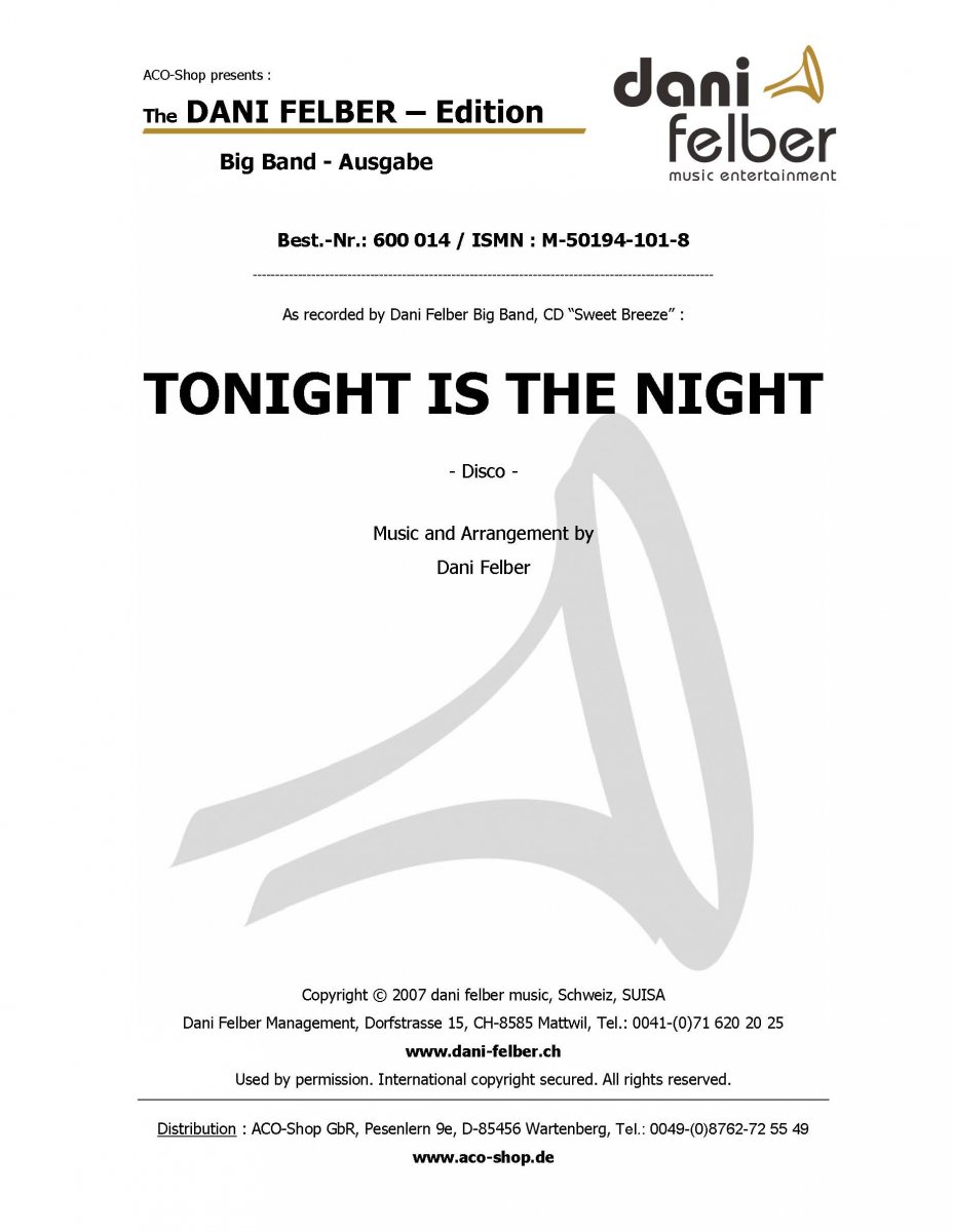 Tonight Is The Night - hier klicken