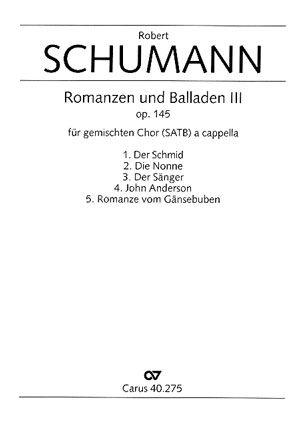 Schumann: Romanzen und Balladen III op. 145 - hier klicken