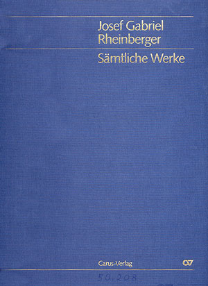 Rheinberger: Werke f�r Singstimmen und Instrumente (Gesamtausgabe, Bd. 8) - hier klicken