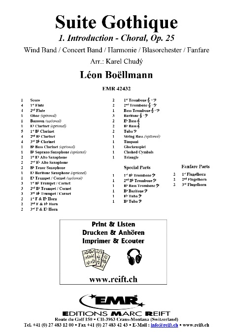 Suite Gothique (1. Introduction - Choral) - hier klicken