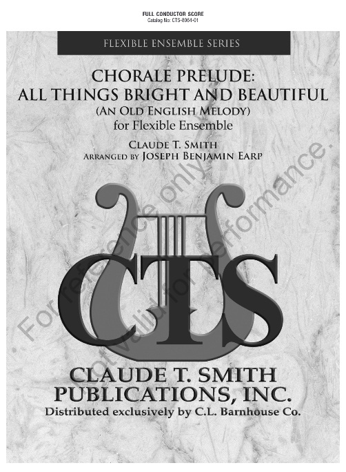 Chorale Prelude: All Things Bright And Beautiful (An Old English Melody) - hier klicken