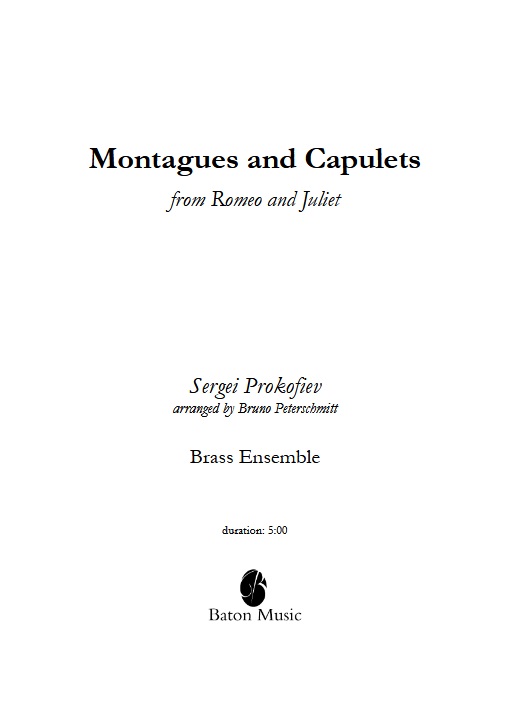 Montagues and Capulets (from 'Romeo and Juliet') - hier klicken