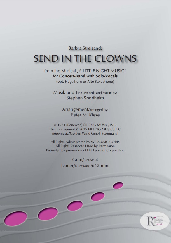 Send in the Clowns (from the Musical 'A Little Night Music') - hier klicken