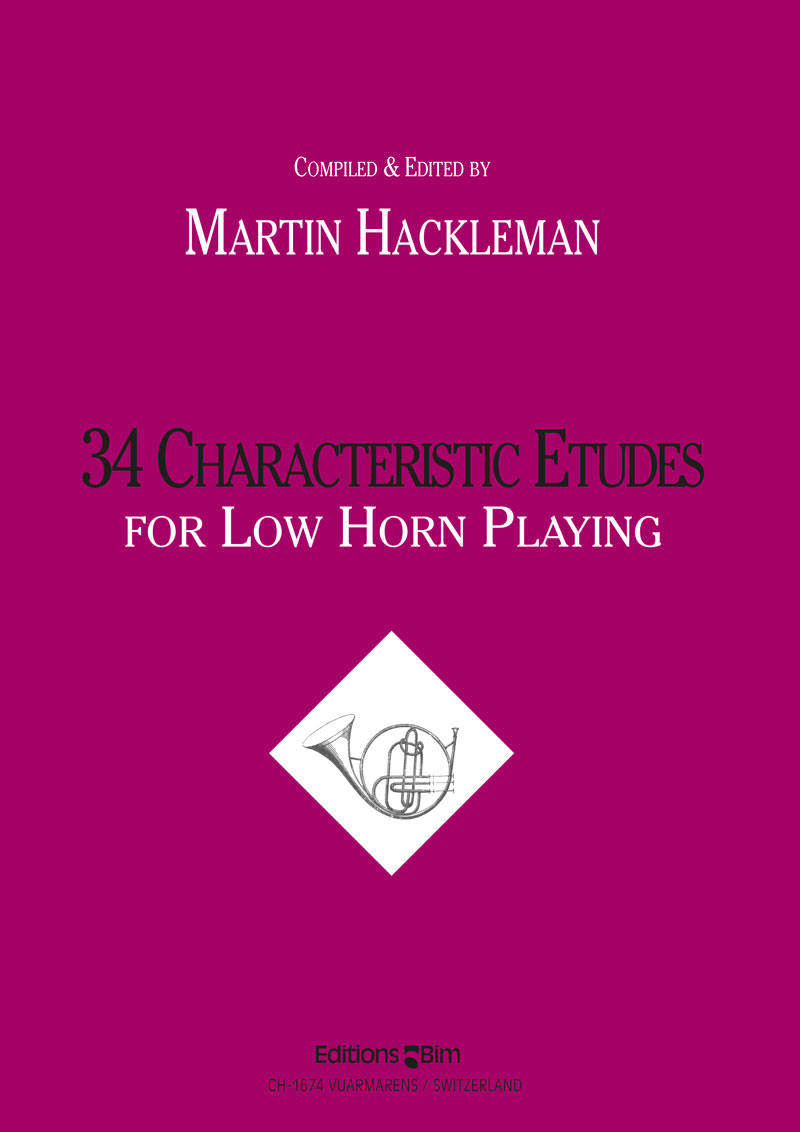 34 Characteristic Etudes for Low Horn Playing - hier klicken