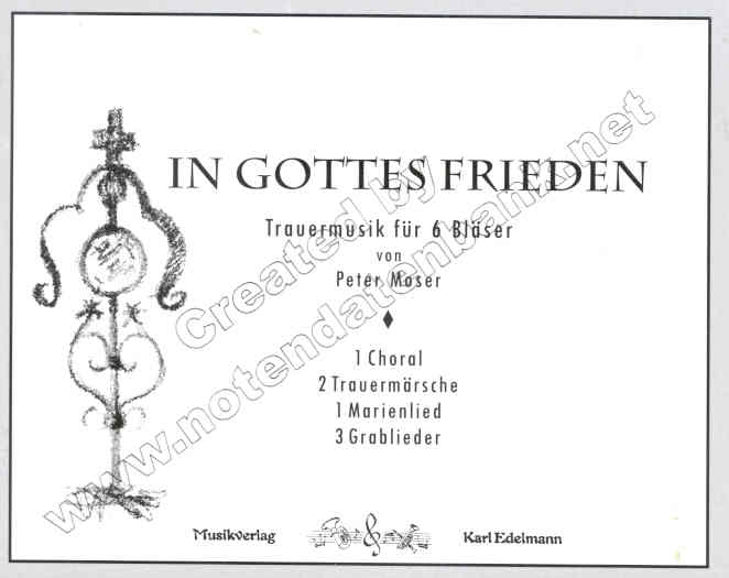 In Gottes Frieden (Trauermusik fr 6 Blser) - hier klicken