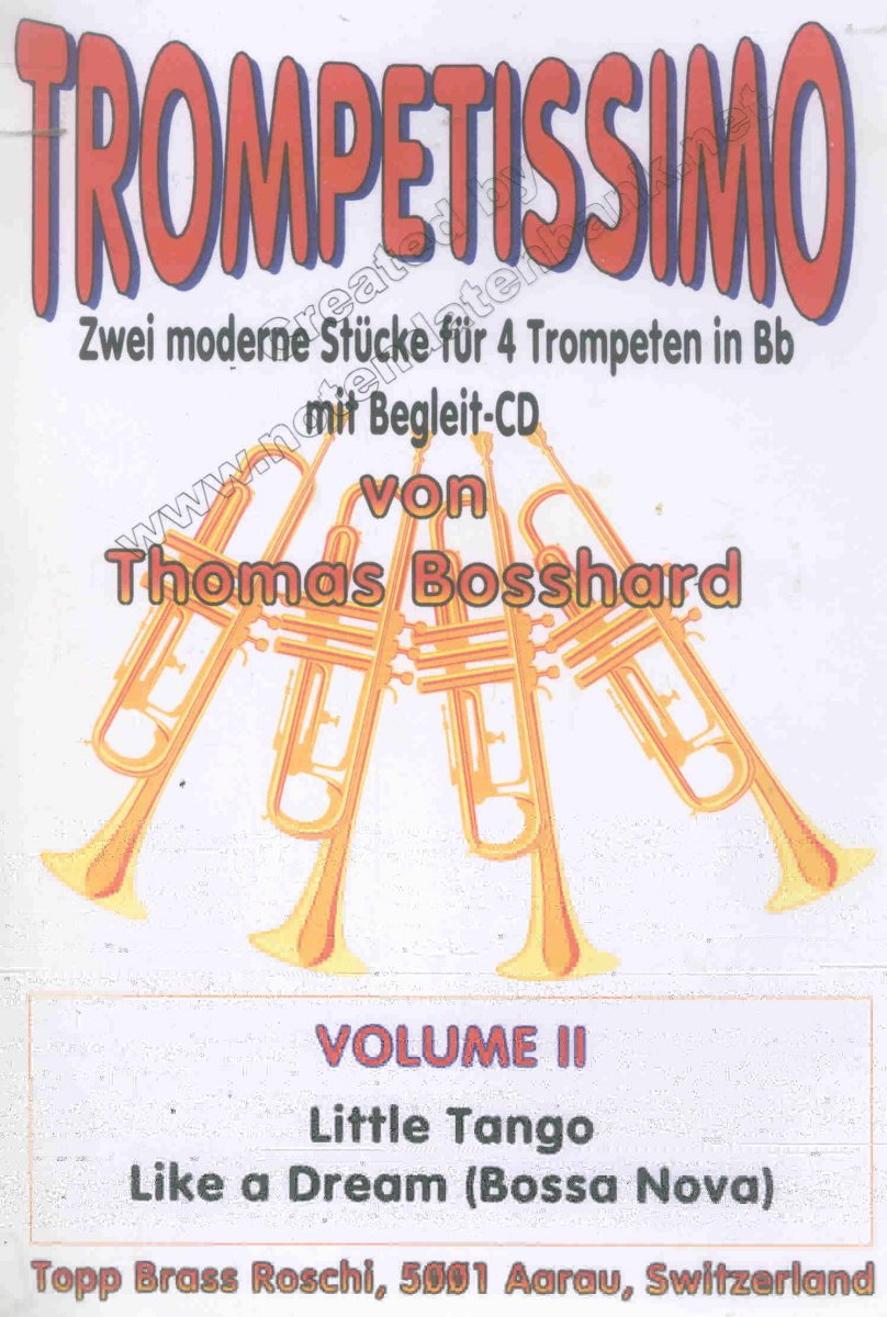 Trompetissimo #2: 2 moderne St�cke f�r 4 Trompeten - hier klicken