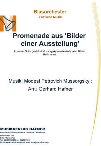 Promenade aus 'Bilder einer Ausstellung' - hier klicken