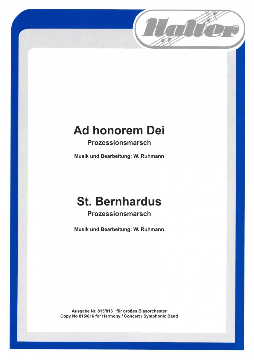 Ad honorem Dei - hier klicken