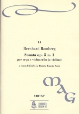 Sonata Op. 5 #1 for Harp and Violoncello (Violin)