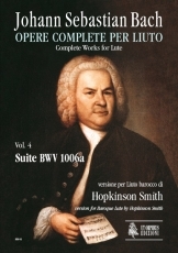 Complete Works for Lute. #4: Suite BWV 1006a. Baroque Lute version - hier klicken