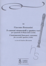 3 Instrumental four-part Canzonas for Recorder Quartet - hier klicken