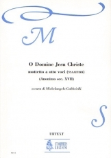 O Domine Jesu Christe. Motet for 8 Voices (SATB-SATB) - hier klicken