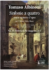 Sinfonias 'a quattro'without Opus number. Vol. 4: Sinfonia in D major, Si 4. - hier klicken