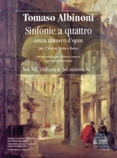 Sinfonias 'a quattro'without Opus number. Vol. 7: Sinfonia in G minor, Si 7. - hier klicken