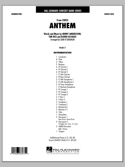 Anthem (from Chess) - hier klicken