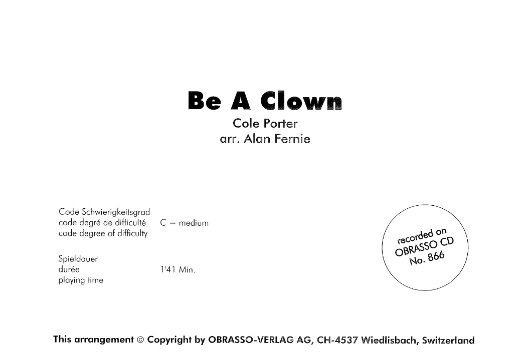 Be a Clown - hier klicken