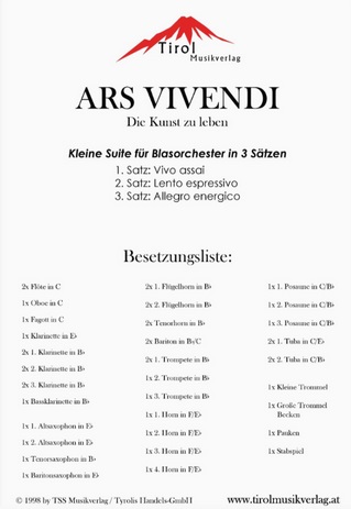 Ars Vivendi (Kunst des Lebens) - hier klicken