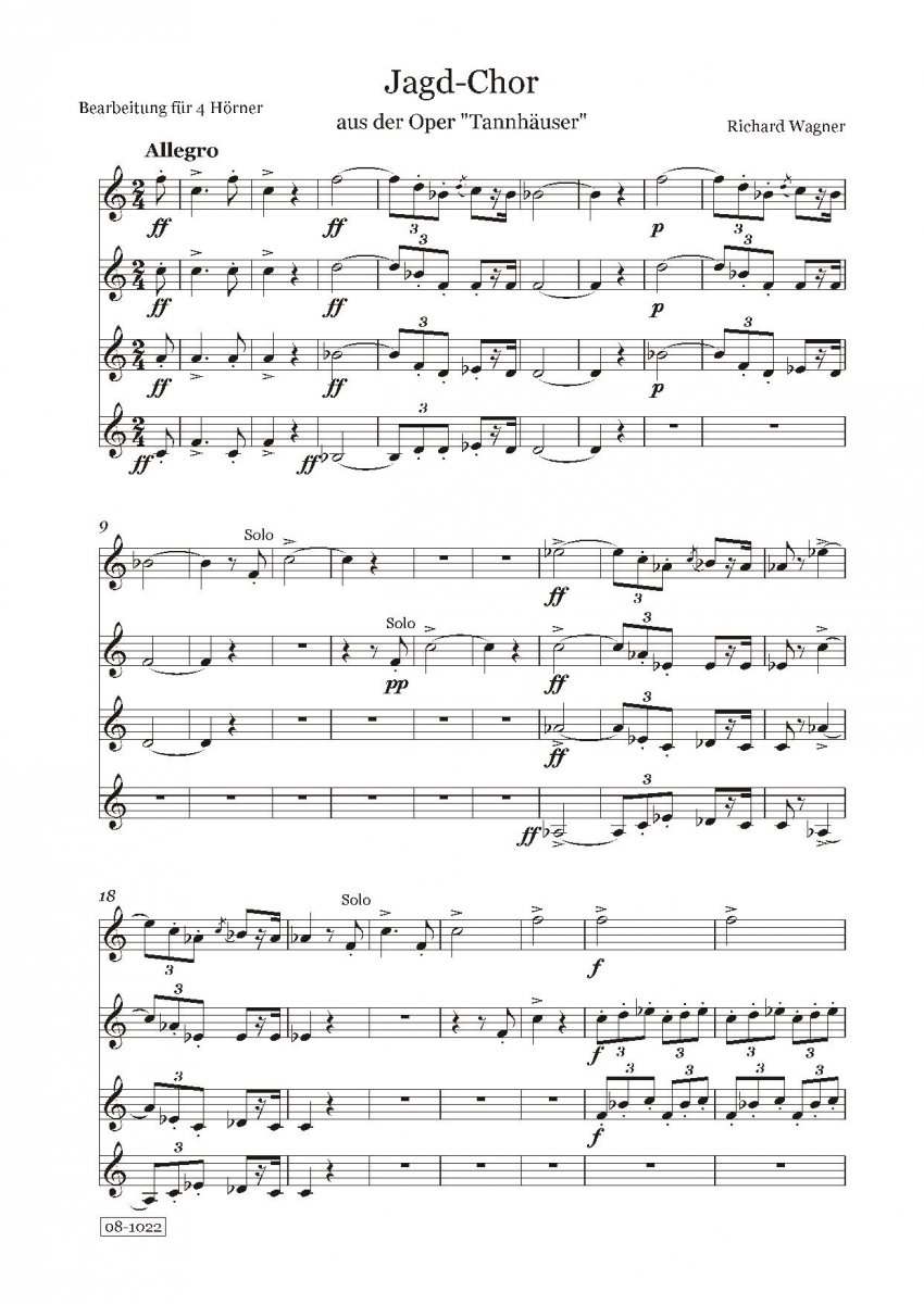 Jagdchor aus 'Tannhäuser' - hier klicken