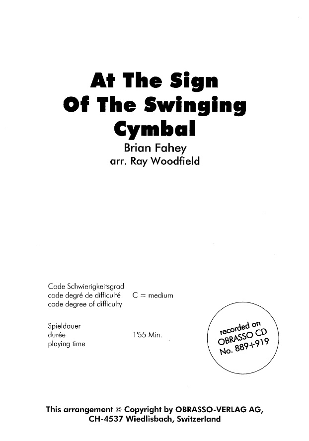 At the Sign of the swinging Cymbal - hier klicken