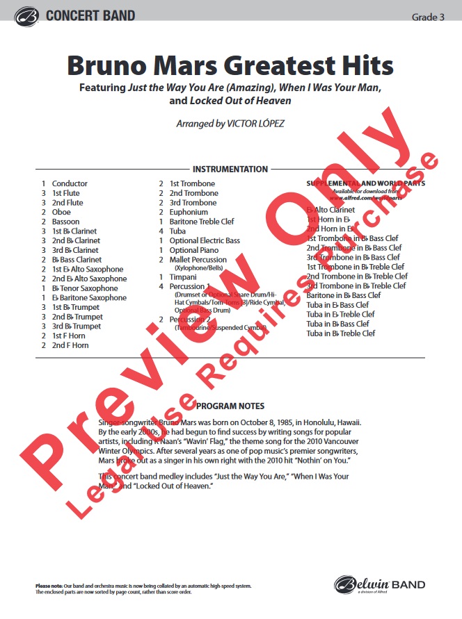 Bruno Mars Greatest Hits - hier klicken