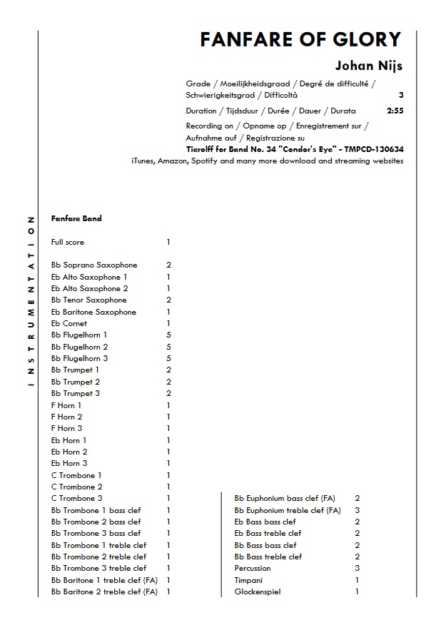 Fanfare Of Glory - hier klicken