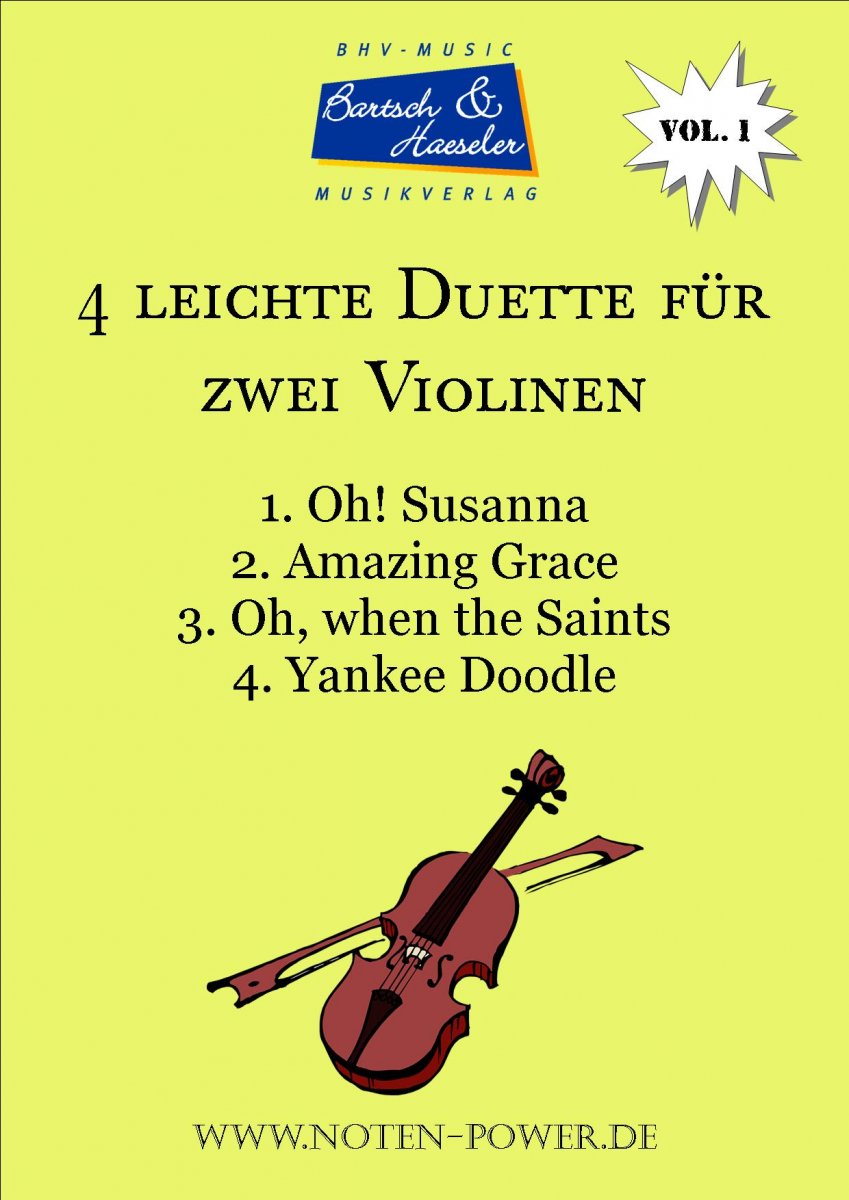 4 leichte Duette f�r zwei Violinen #1 - hier klicken