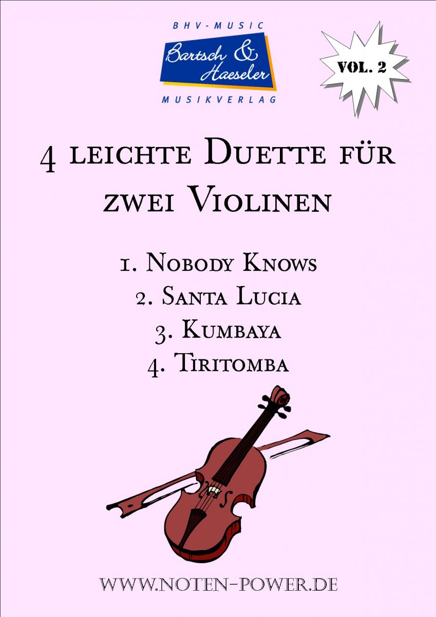 4 leichte Duette f�r zwei Violinen #2 - hier klicken