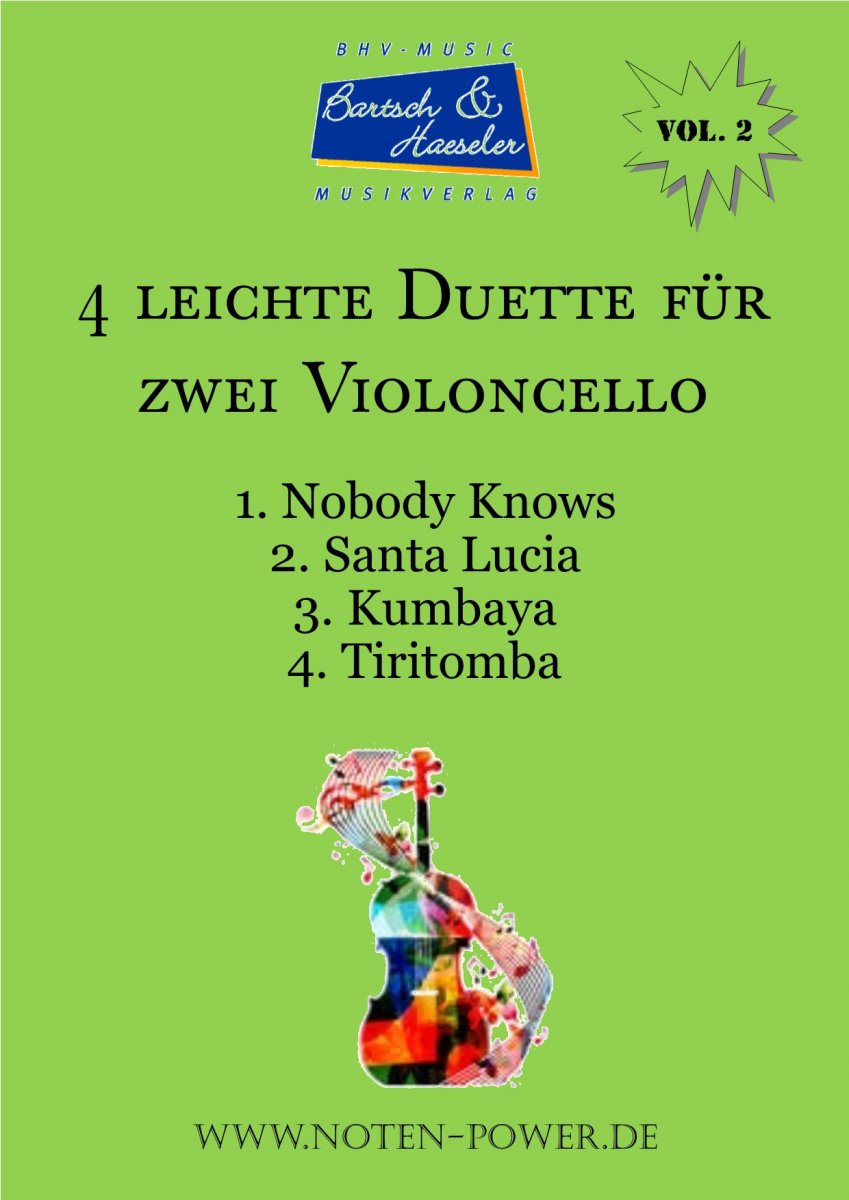 4 leichte Duette f�r zwei Violoncelli #2 - hier klicken