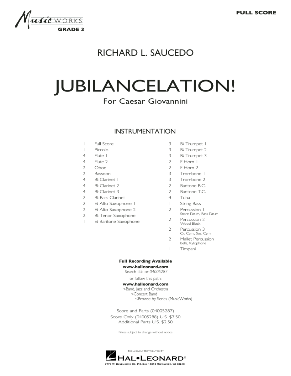Jubilancelation! (for Caesar Giovannini) - hier klicken