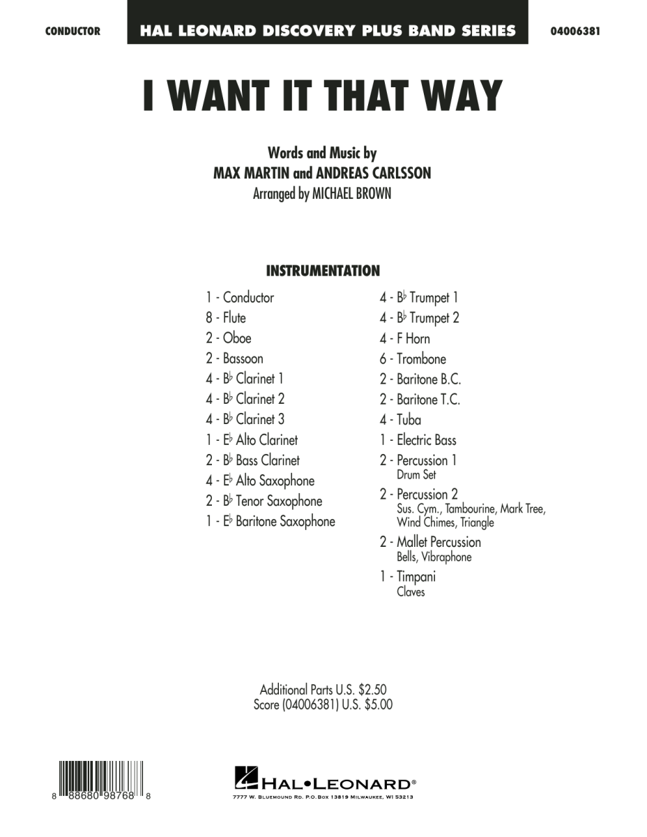 I Want It That Way - hier klicken
