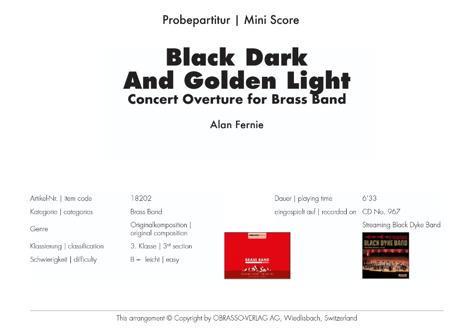 Black Dark and Golden Light - hier klicken