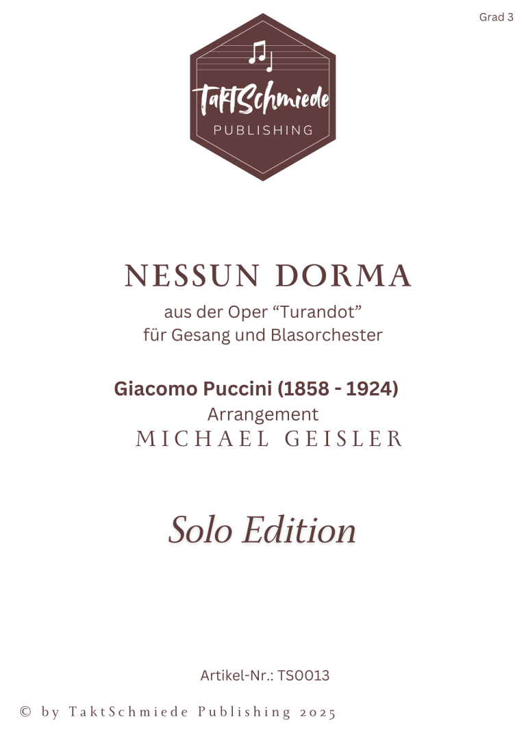 Nessun Dorma (from 'Turandot') - hier klicken