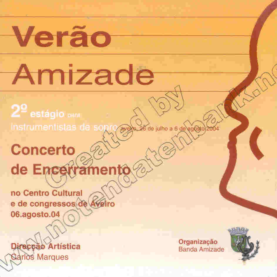 Verao Amizade: 2 estgio para instrumentistas de sopro - hier klicken