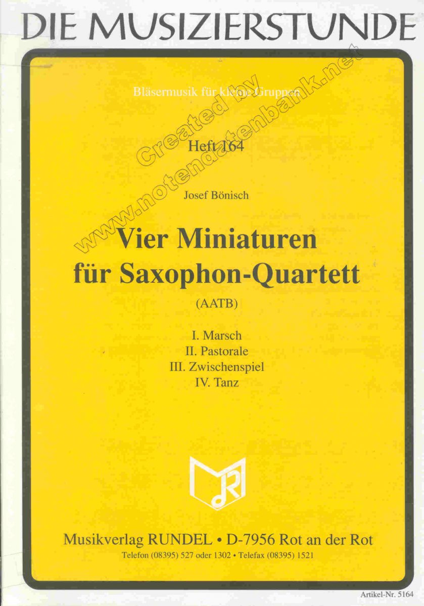 4 Miniaturen fr Saxquartett - hier klicken