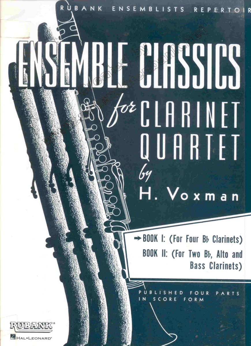 Ensemble Classics for Clarinet Quartet #1 - hier klicken Ensemble Classics for Clarinet Quartet #1 - hier klicken