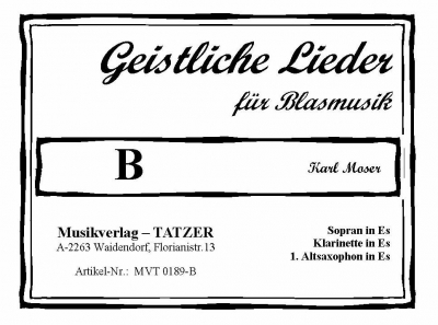 Geistliche Lieder für Blasmusik, Heft B - hier klicken