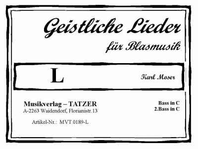 Geistliche Lieder für Blasmusik, Heft L - hier klicken