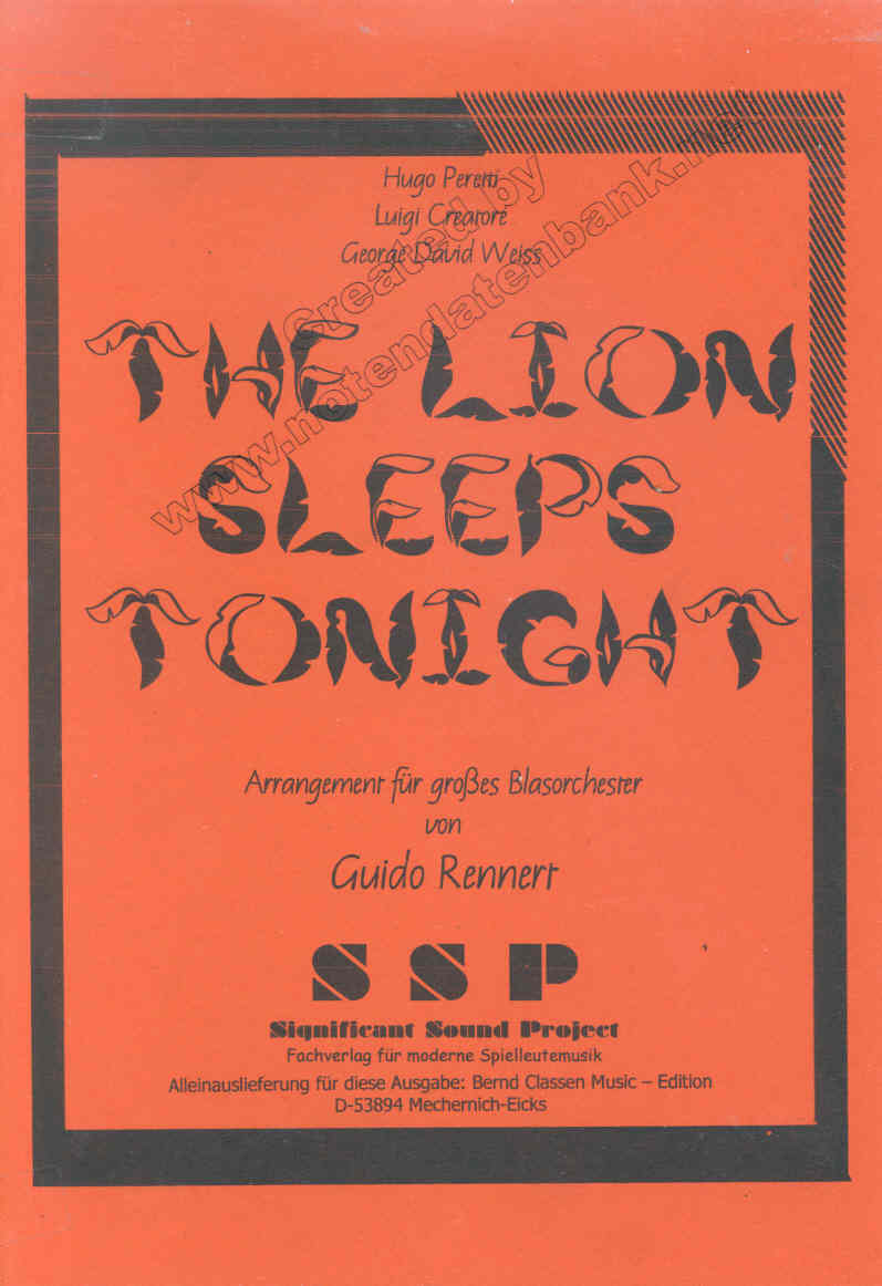 Lion Sleeps Tonight, The - hier klicken