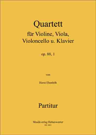 1. Klavierquartett für Violine, Viola, Violoncello und Klavier - hier klicken 1. Klavierquartett für Violine, Viola, Violoncello und Klavier - hier klicken