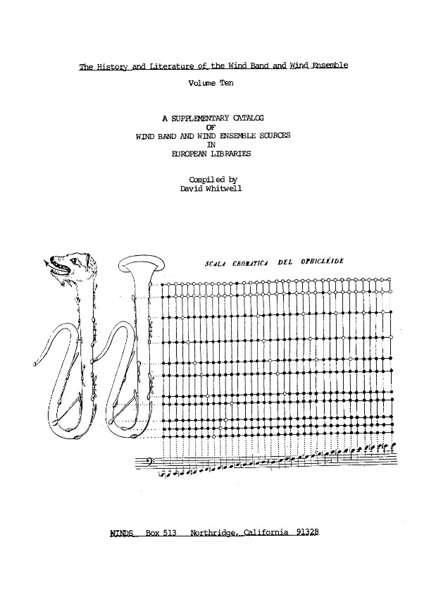 Supplementary Catalog of the Windband and Wind Ensemble Sources, A #10 - hier klicken