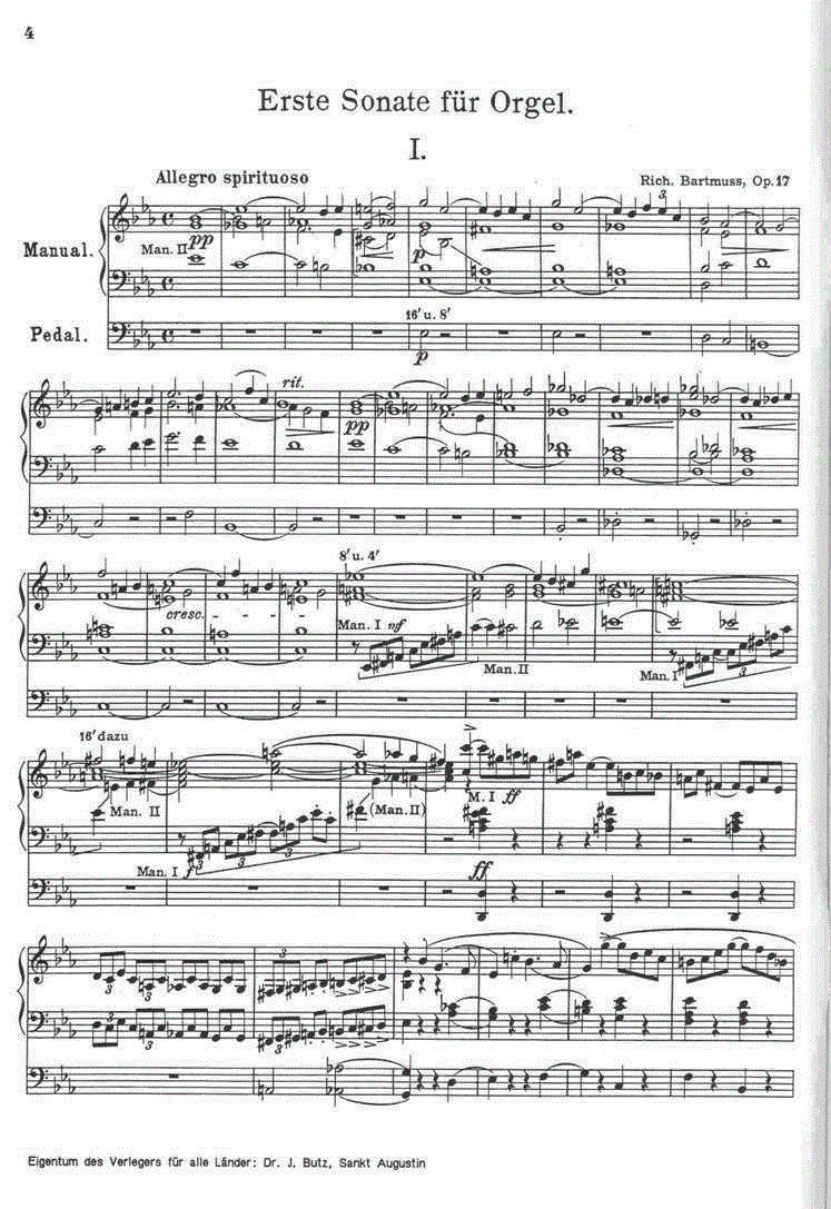 Sonate #1 Es-Dur Op.17 und Sonate #2 c-Moll Op.21 - Notenbeispiel